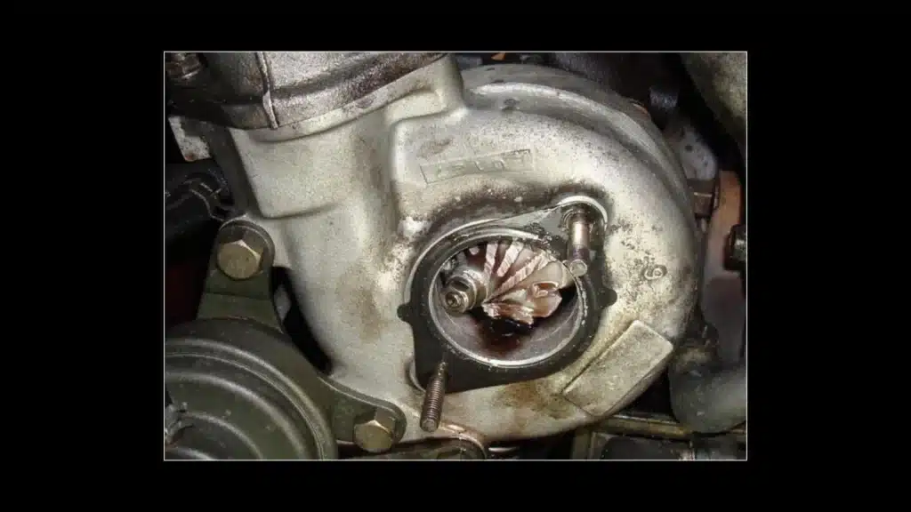 an image of an engive which has been broken due to low quantity of oil.