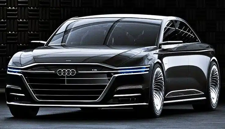 an image of a black Audi A8
