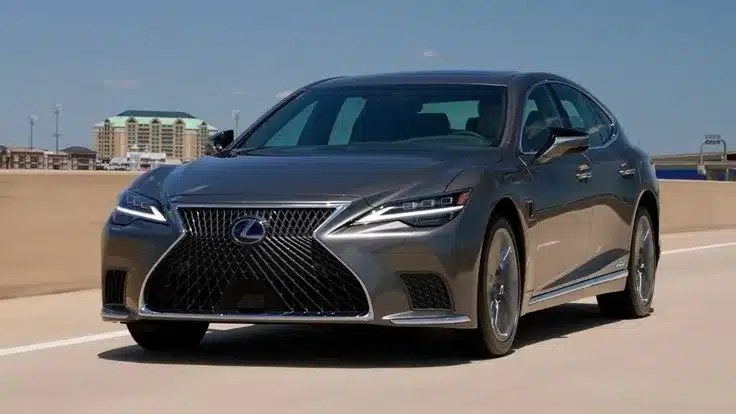 an image of a gray colored Lexus LS & ES