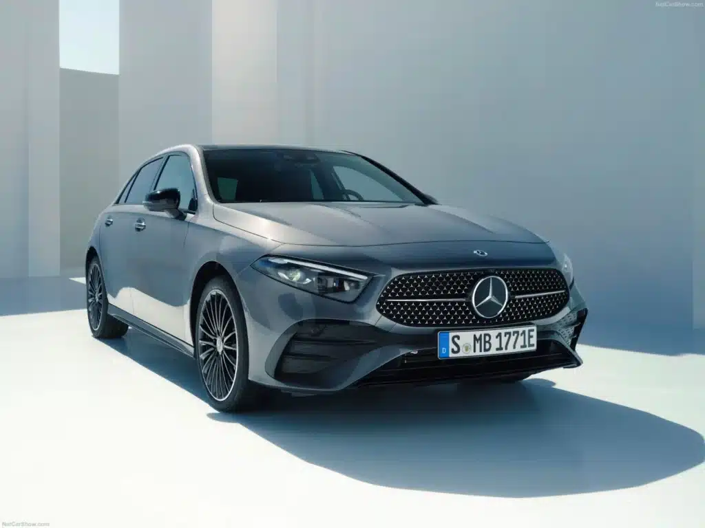 an image showing c class mercedes benz on the road- classes of mercedes benz