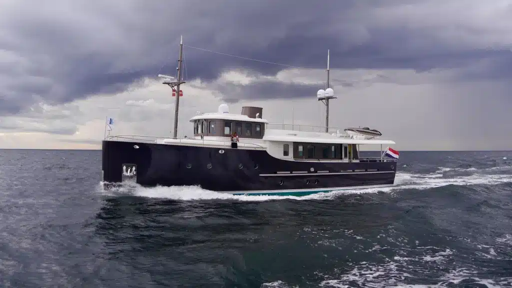 an image showing a big yacht in the ocean- cost of yachts