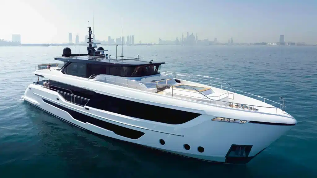 an image showing a superyacht in the ocean