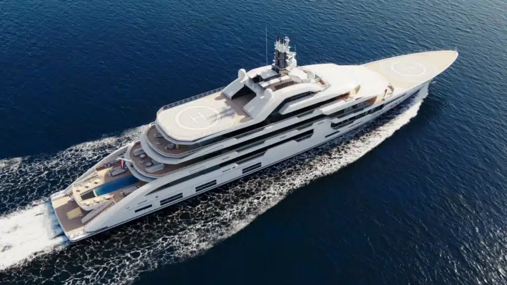 an image showing a mega yacht