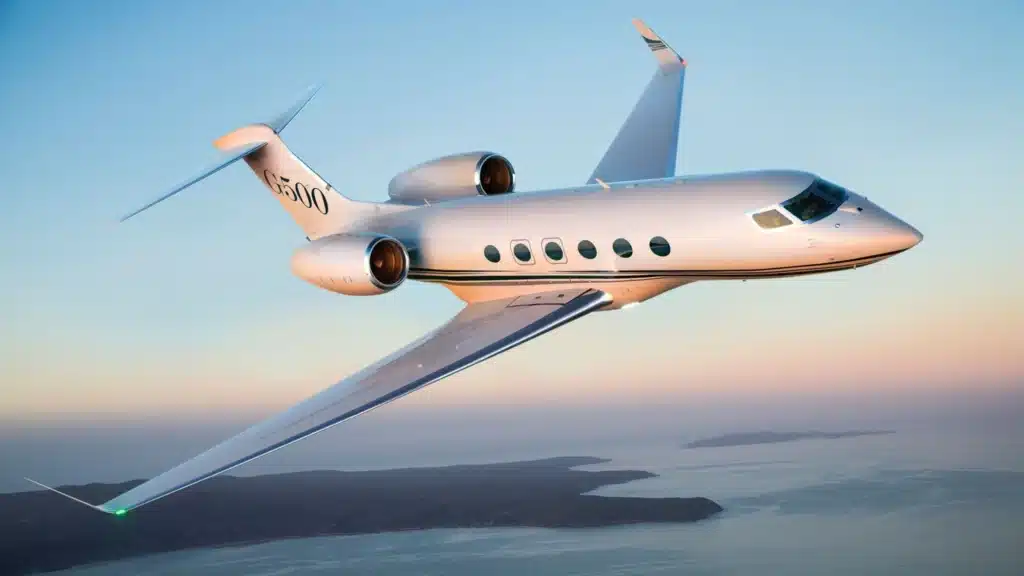 an image showing a private jet