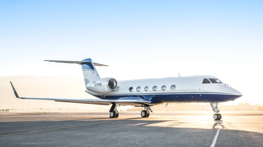 an image showing a small private plane