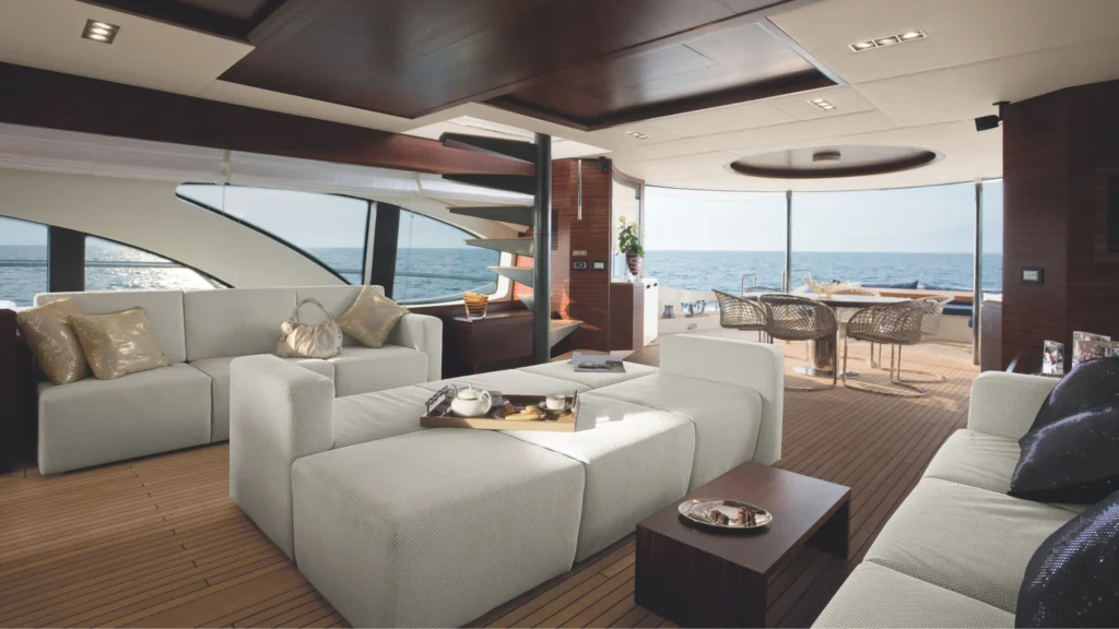 luxury stylish yacht
