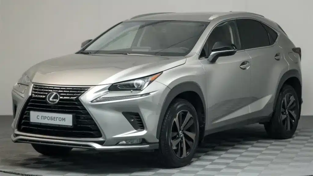 an image showing a luxury grey car