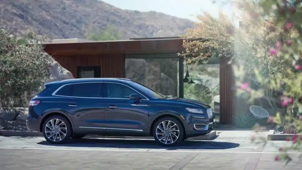 an image showing a blue Safest Luxury SUV