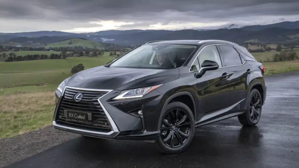 an image about a black Lexus Small SUV