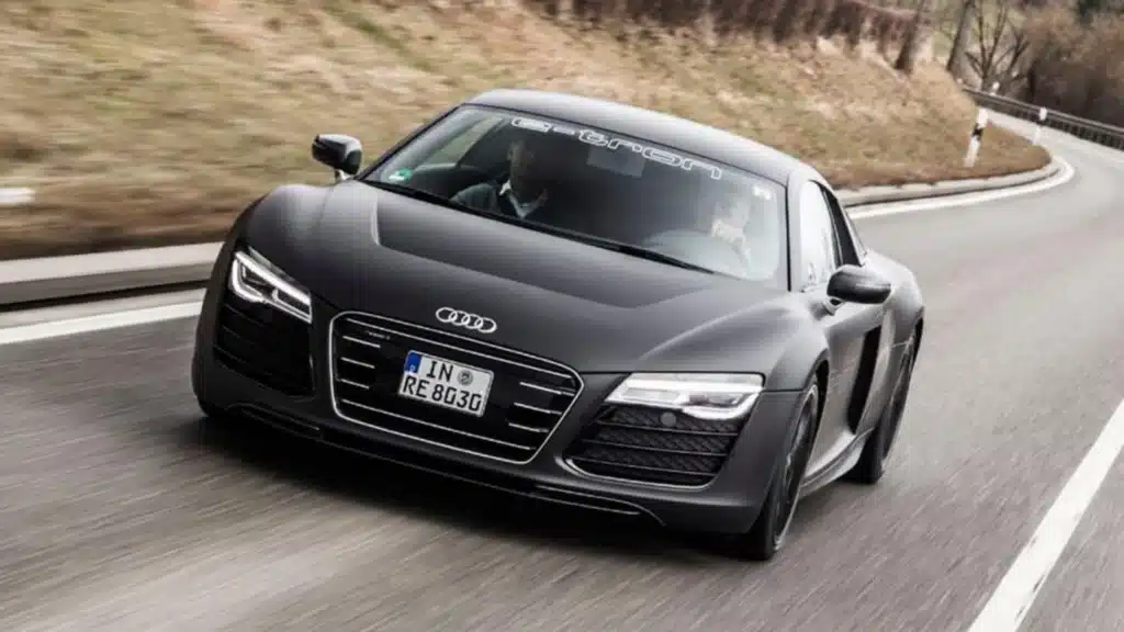 an image showing a black Audi