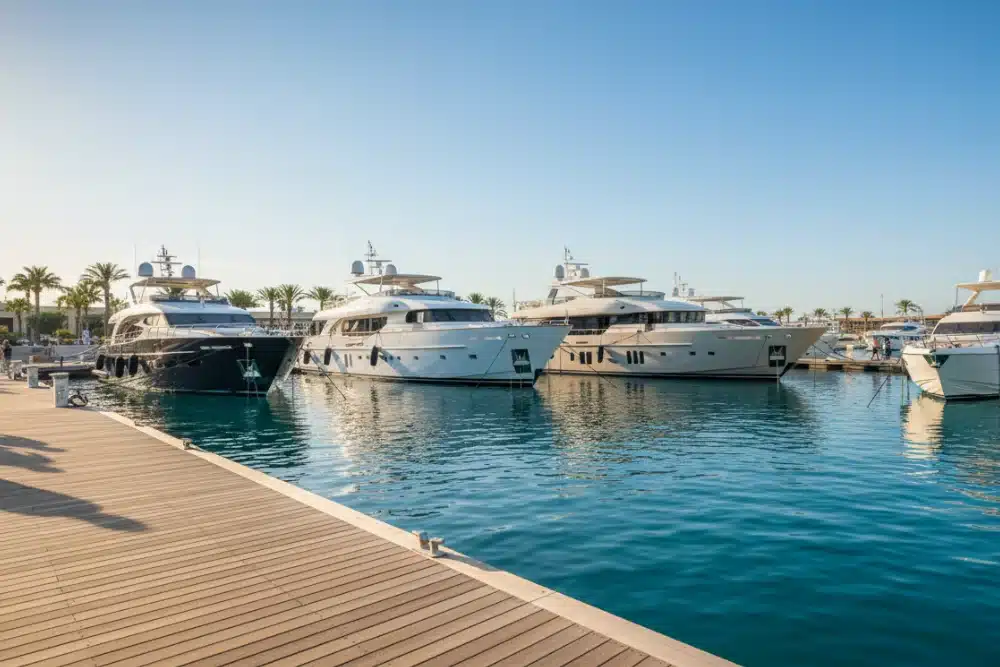 Azimut yacht model lineup view