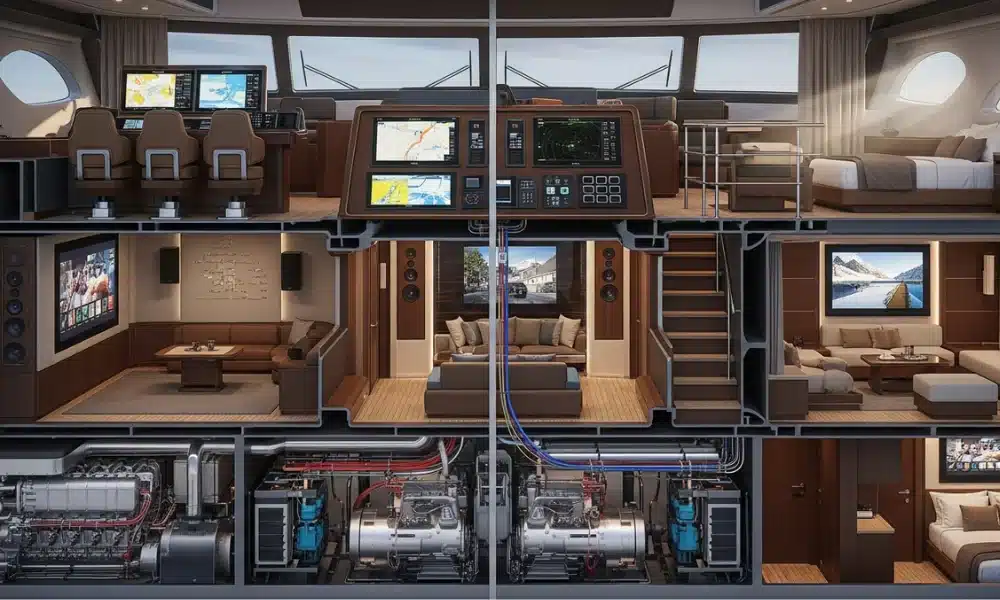 Overview of smart yacht tech subsystems