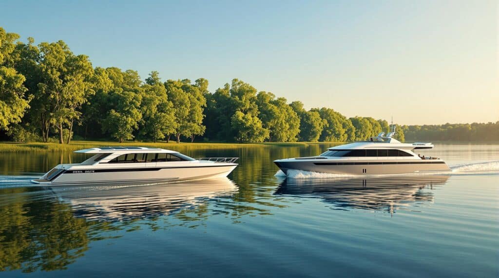 hybrid yacht vs diesel yacht cost