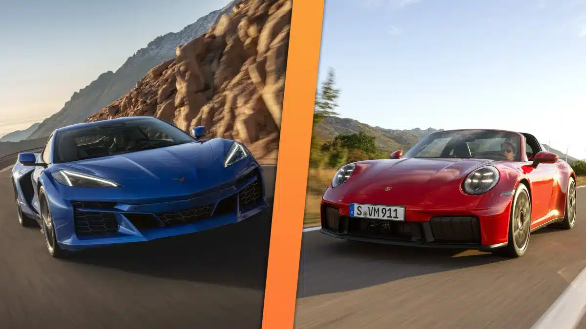 corvette e-ray vs porsche 911
