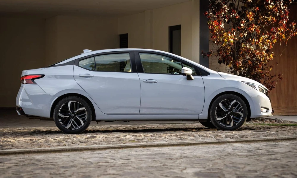 Nissan Versa affordable compact sedan exterior