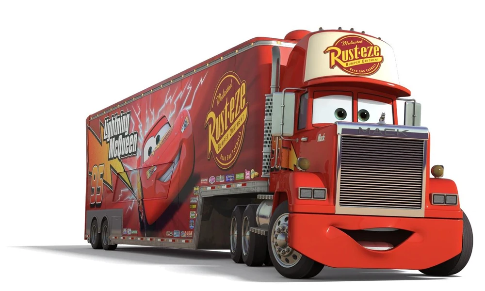 Mack transport truck character from Disney Pixar Cars