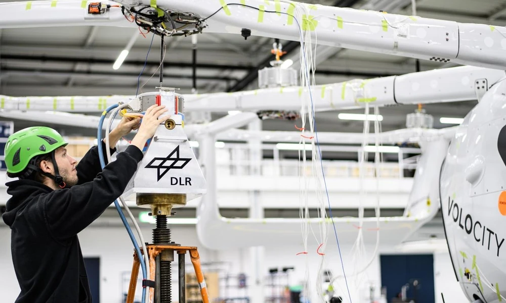 eVTOL aircraft undergoing flight testing for safety