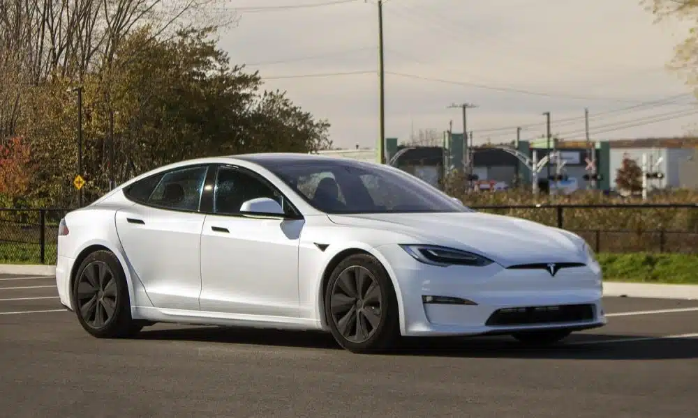 White Tesla